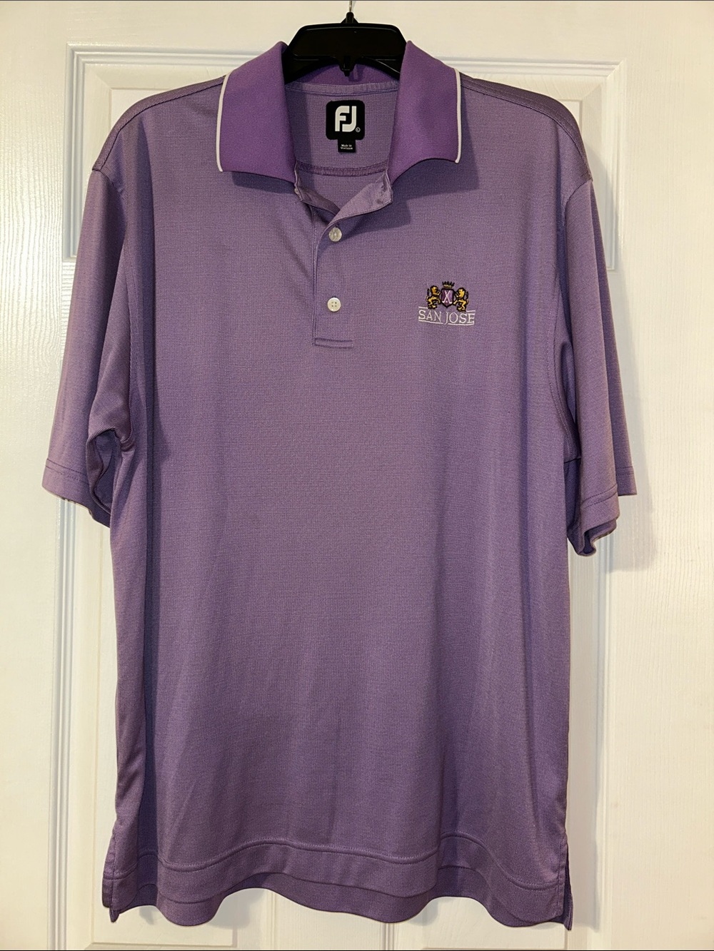 FootJoy Lavender Purple Polo with San Jose Embroidery